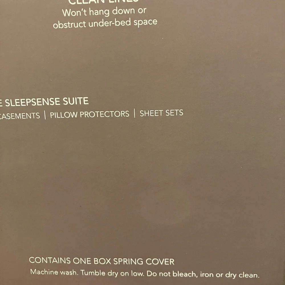 New in Box, boxspring cover, full-size, pure white